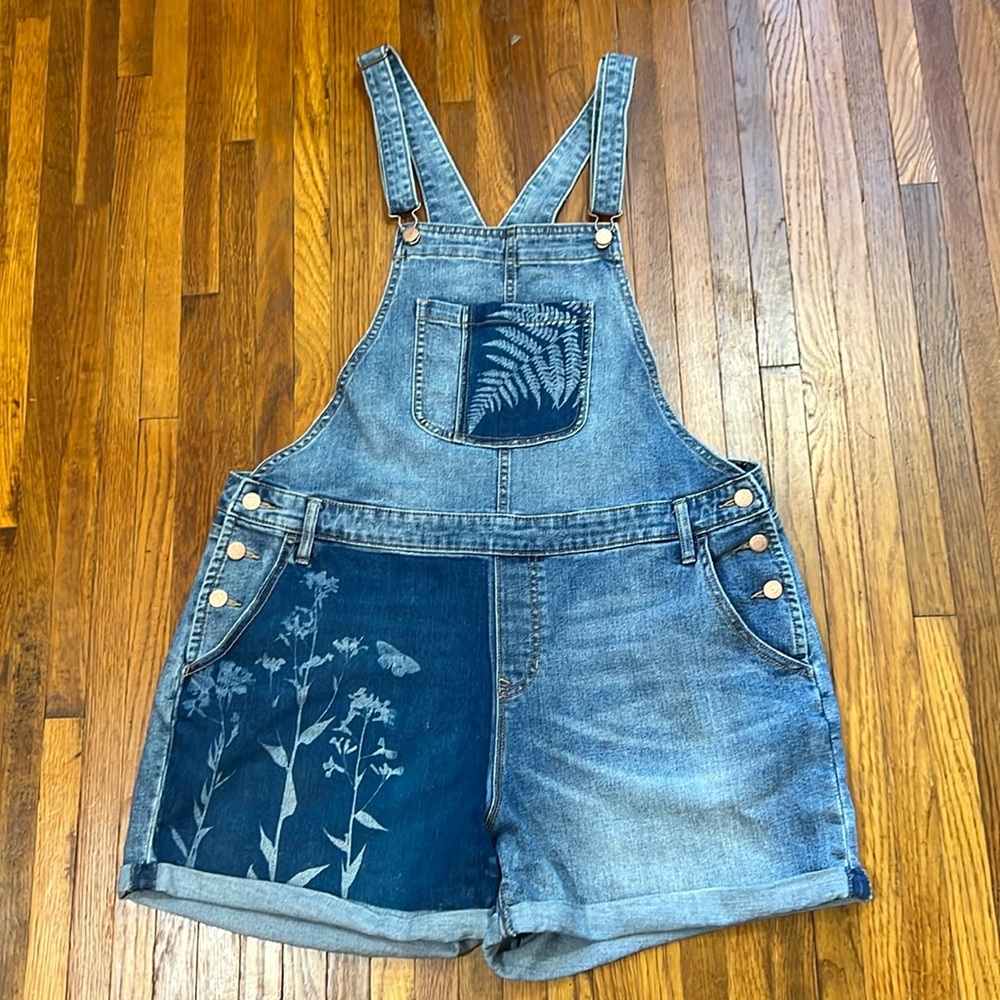 Fern-printed denim shortfalls Old Navy - XL